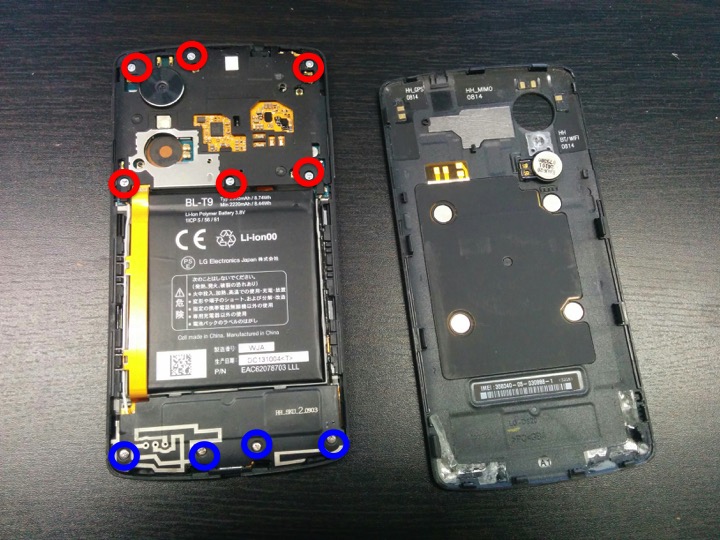 Nexus 5 ガラス割れを自力で交換修理する件